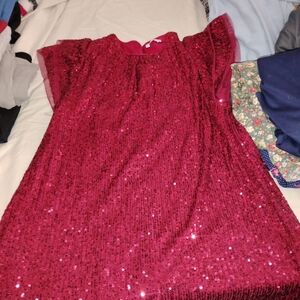 Ardene Pink Sequin Mini Dress